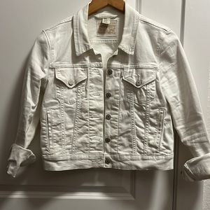 Levi’s white denim jacket- Medium